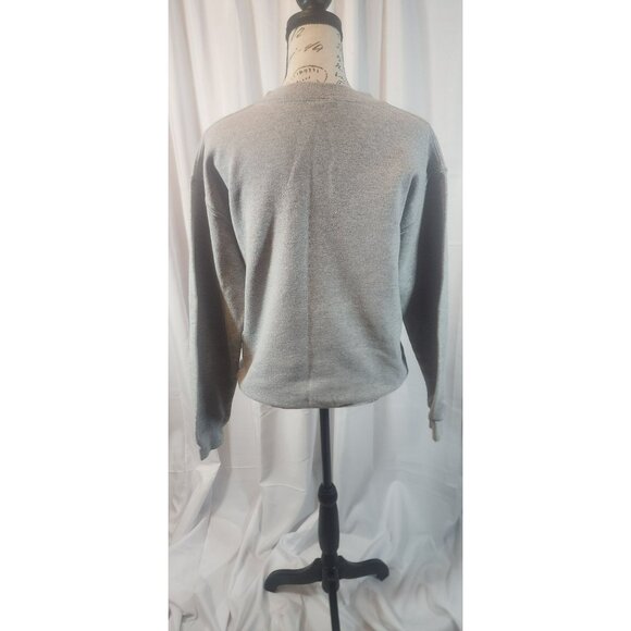 Gildan Heavy Blend Gray Sweatshirt Made Strong Graphic Front S 50% Cotton/50% Po - Picture 5 of 5